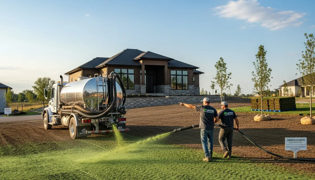 Professional hydroseeding lawn service by Chop Chop Landscaping in Richmond, VA