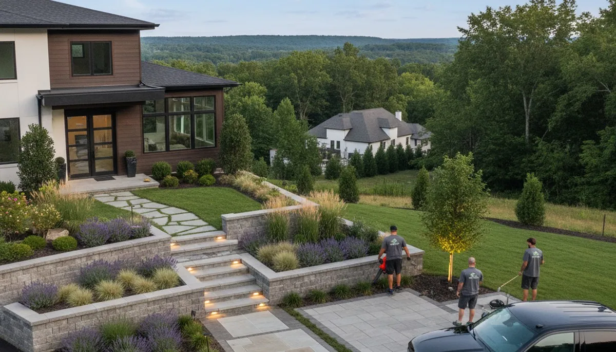 Landscape design service in Richmond, VA for a residential outdoor space